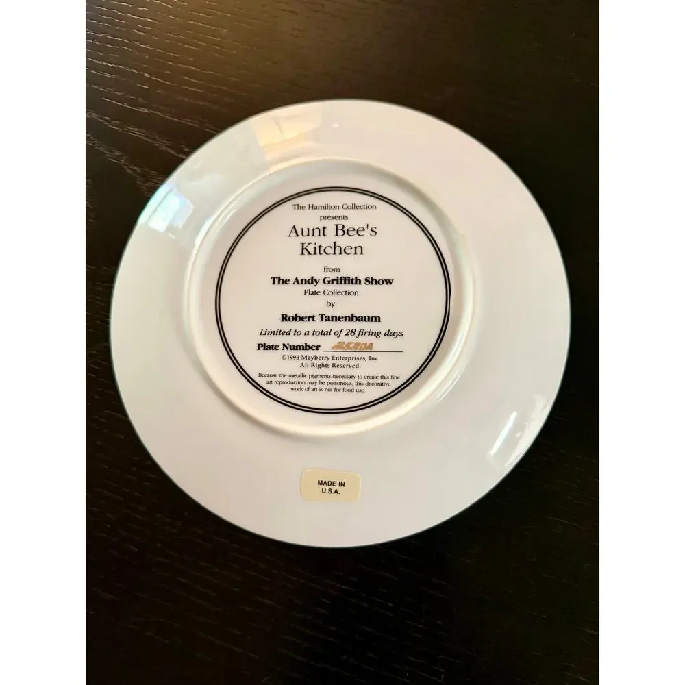 The Andy Griffith Show by HAMILTON Aunt Bee's Kitchen Plate.